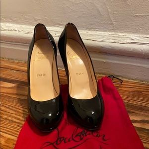 Christian Louboutin Classic Black Patent Pumps